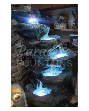 Tiered Rock Cascade Fountain