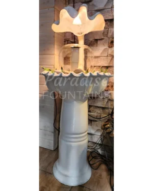 Pedestal Shell Fountain with Dome