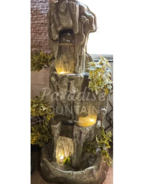 Multi-Tier Rock Waterfall Fountain