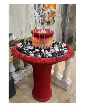 Pedestal Crown Jet Water Fountain