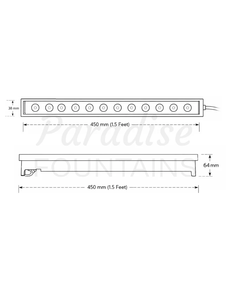 LED Profile Light Technical Drawing
