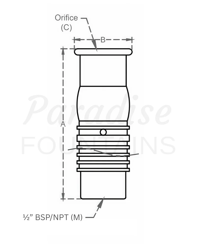 ABS Foam Nozzle — ½” Aerating Foam Nozzle - Image 3